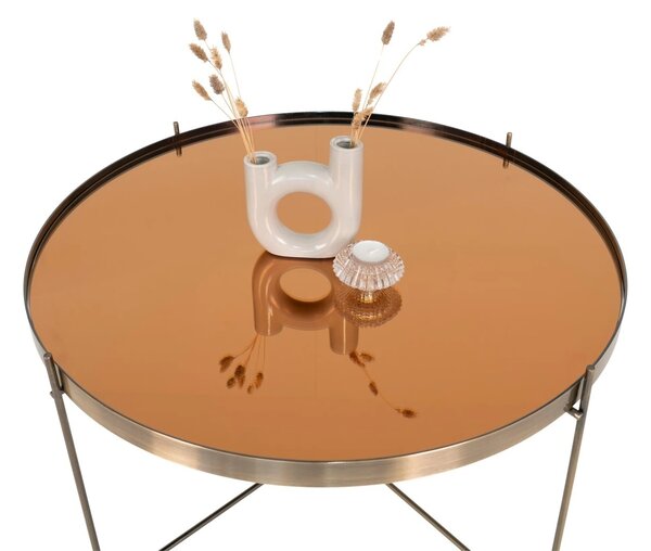 Masuta de cafea Venezia, Argintiu, 70x70x40 cm
