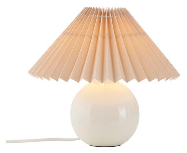 Бежова/кремава текстилна настолна лампа (височина 22 cm) Mimmi – Ellos Home