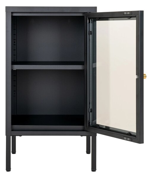 Dulap vitrina Cabinet, Negru, 35x38x70 cm