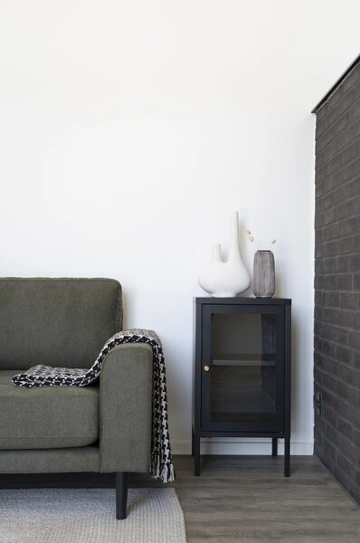 Dulap vitrina Cabinet, Negru, 35x38x70 cm