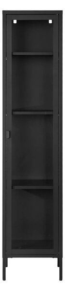 Dulap vitrina Brisbane, Negru, 35x40x180 cm