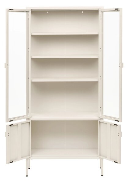 Dulap vitrina Brisbane, Alb pal, 35x80x180 cm