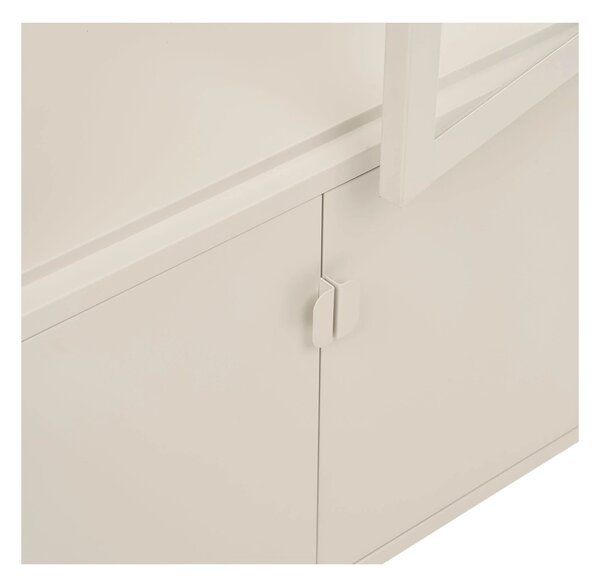 Dulap vitrina Brisbane, Alb pal, 35x80x180 cm