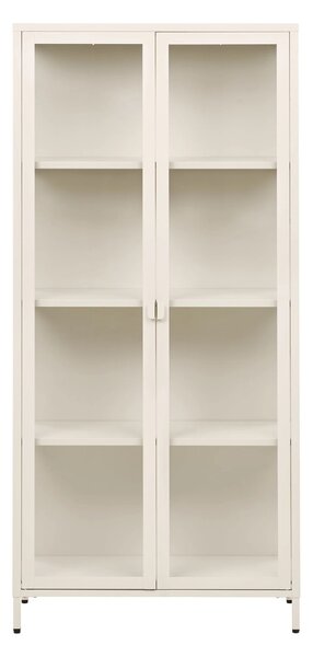 Dulap vitrina Brisbane, Alb pal, 35x80x175 cm