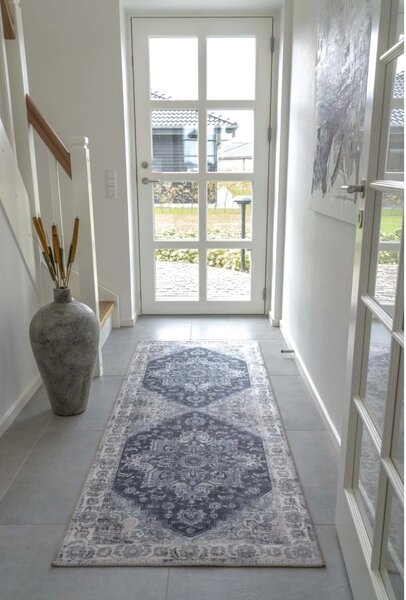 Covor Traversa pentru hol Havana, Albastru, 200x80x1 cm