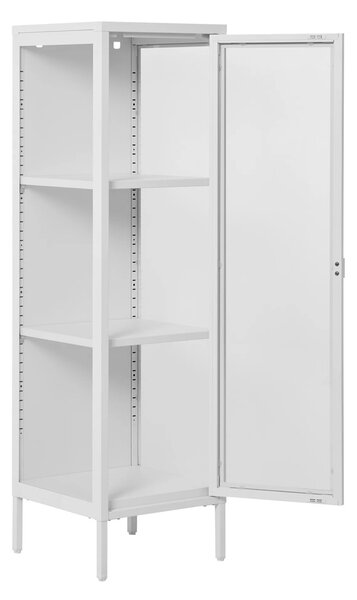 Dulap vitrina Brisbane, Alb, 35x40x140 cm