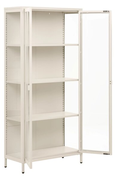 Dulap vitrina Brisbane, Alb pal, 35x80x175 cm