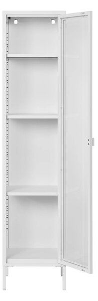 Dulap vitrina Brisbane, Alb, 35x40x180 cm