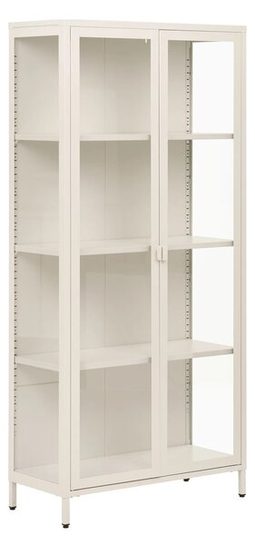 Dulap vitrina Brisbane, Alb pal, 35x80x175 cm