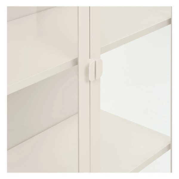 Dulap vitrina Brisbane, Alb pal, 35x80x175 cm
