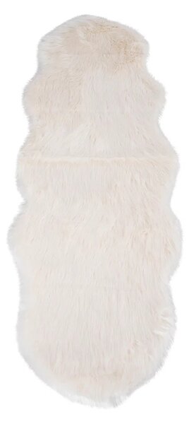 Covor Artificial blana de miel, Alb, 180x60x6.5 cm