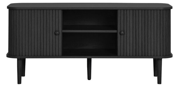 Comoda TV Nikko, Negru, 113x40x52 cm
