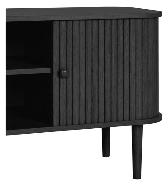 Comoda TV Nikko, Negru, 113x40x52 cm