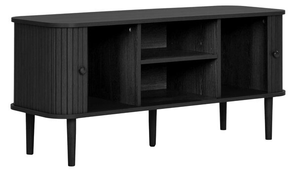 Comoda TV Nikko, Negru, 113x40x52 cm