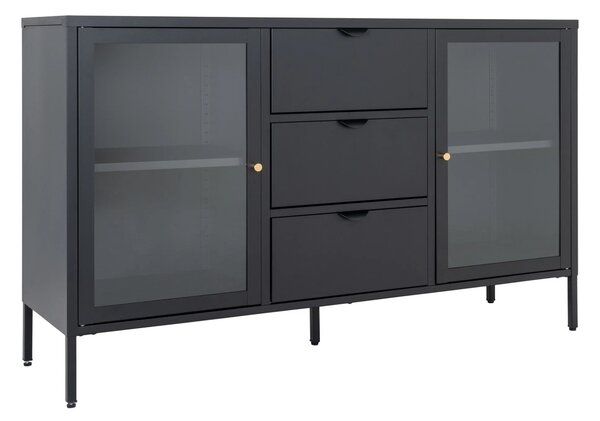 Bufet Dalby, Negru, 40x140x85 cm