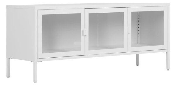Comoda TV Brisbane, Alb, 40x130x55 cm