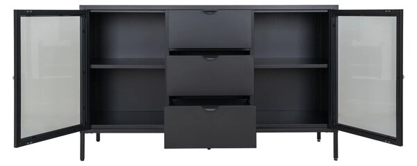 Bufet Dalby, Negru, 40x140x85 cm