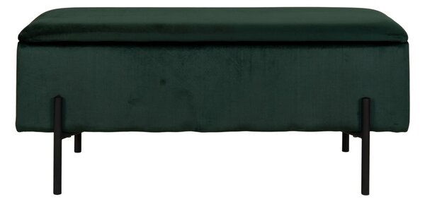 Banca cu spatiu de depozitare Watford, Verde, 36.5x95x43 cm