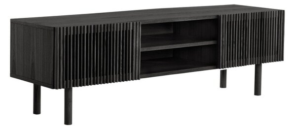 Черна маса за телевизор от декор от ясен 160x50x43 cm Sion – Jotex