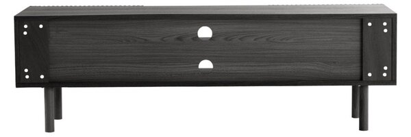 Черна маса за телевизор от декор от ясен 160x50x43 cm Sion – Jotex