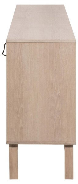 Bufet Linley, Alb, 80x180x40 cm