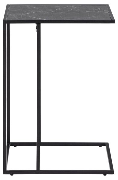 Masuta laterala Infinity, Negru, 63x43x35 cm