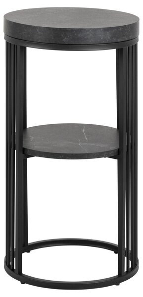 Noptiera Strington, Negru, 65x35x35 cm
