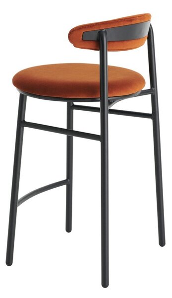 Метален бар стол в цвят кафяв коняк (височина на седалката 66 cm) Doggi – Ellos Home