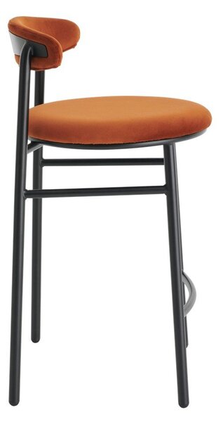 Метален бар стол в цвят кафяв коняк (височина на седалката 66 cm) Doggi – Ellos Home
