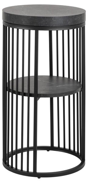 Noptiera Strington, Negru, 65x35x35 cm
