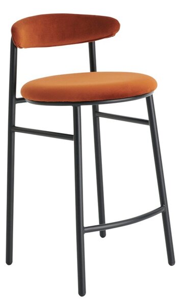 Метален бар стол в цвят кафяв коняк (височина на седалката 66 cm) Doggi – Ellos Home