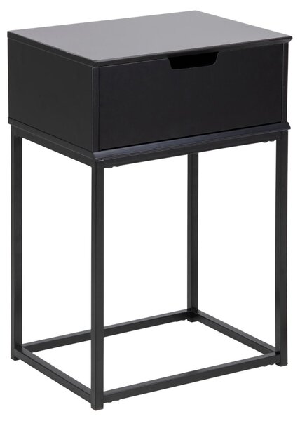 Noptiera Mitra, Negru, 61.5x40x30 cm