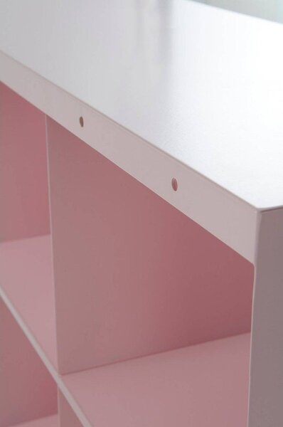 Розов стоманен висящ стелаж за обувки 120x70x30 cm Waway – Jotex