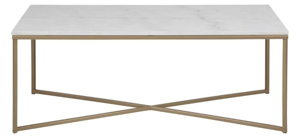 Masuta de cafea Alisma, Alb, 46x120x60 cm