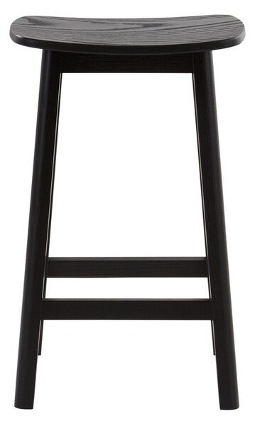Черен бар стол от масивен ясен (височина на седалката 65 cm) Selene – Jotex