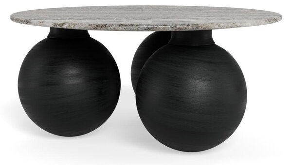 Masuta de cafea Konya, Gri, 42x95x95 cm