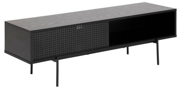 Comoda TV Angus, Negru, 44.5x140x40 cm