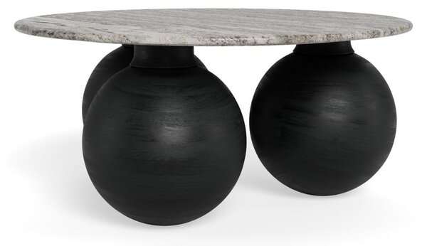 Masuta de cafea Konya, Gri, 42x95x95 cm