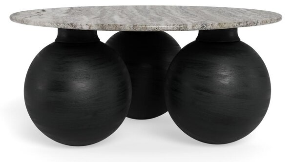 Masuta de cafea Konya, Gri, 42x95x95 cm