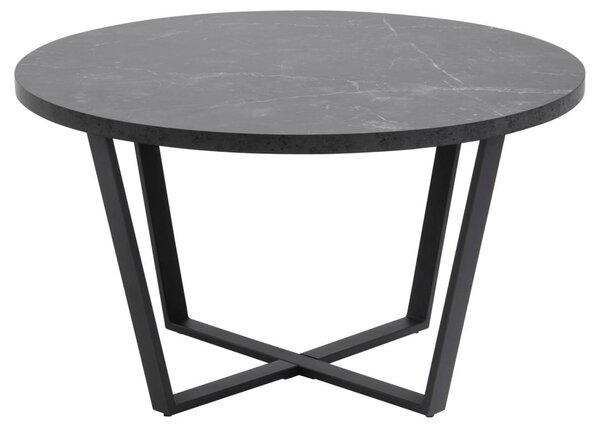 Masuta de cafea Amble, Negru, 44x77x77 cm