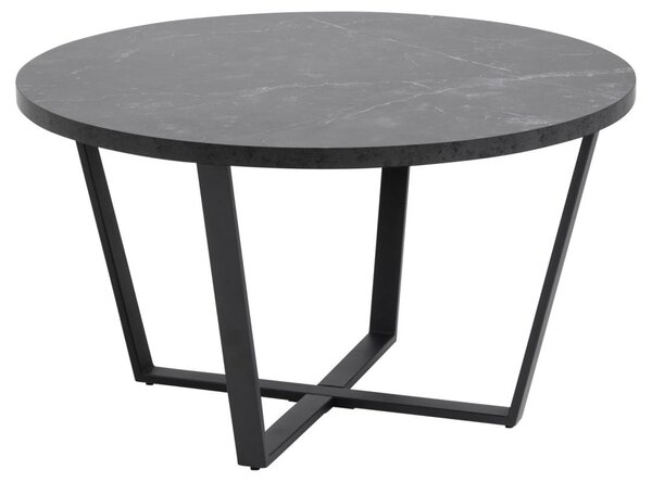 Masuta de cafea Amble, Negru, 44x77x77 cm