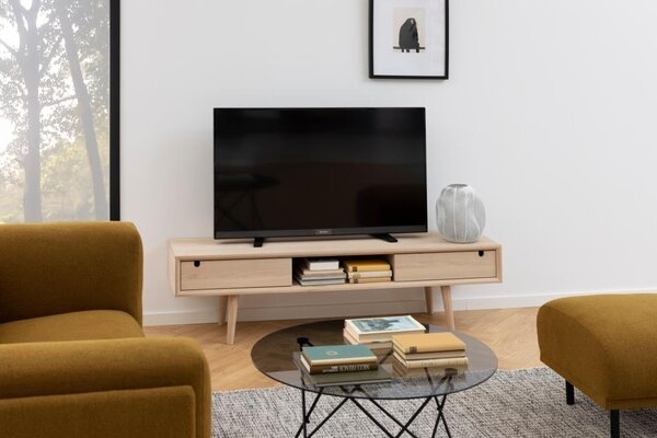 Comoda TV Century, Alb, 43x160x38 cm