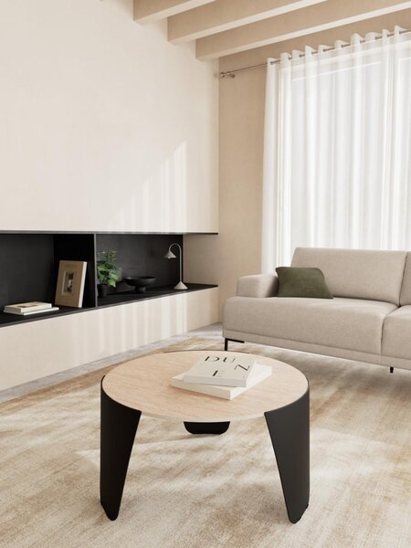 Masuta de cafea Altea, Bej, 42x80x80 cm