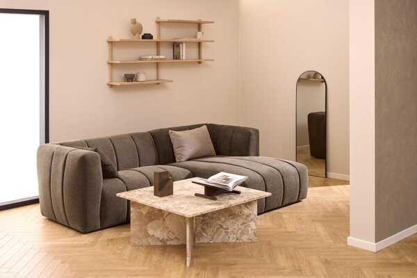 Masuta de cafea Vega V2, Maro mat, 42x90x90 cm