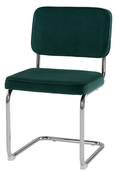 Тъмнозелени метални люлеещи се трапезни столове в комплект 2 бр. Hjo – Jotex