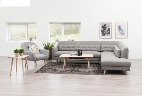 Masuta de cafea Century, Alb, 42x115x60 cm