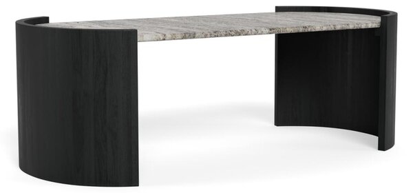 Masuta de cafea Zafra, Gri, 42x125x60 cm