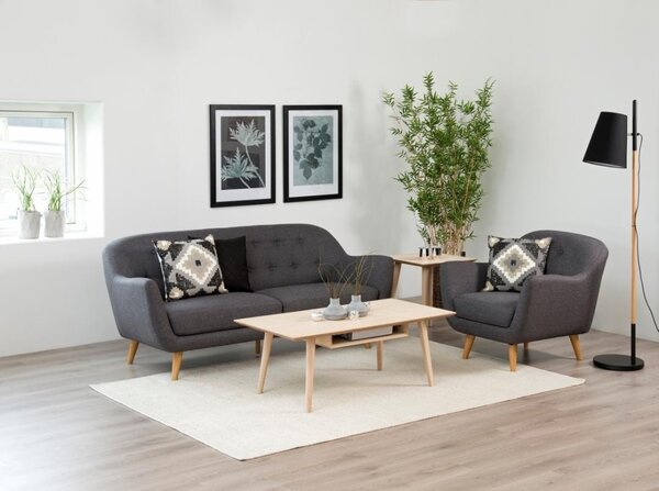 Masuta de cafea Century, Alb, 42x115x60 cm