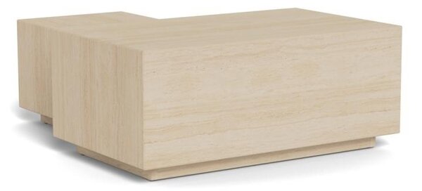 Set 2 piese Masute de cafea Dice, Bej, 42x100x60 cm