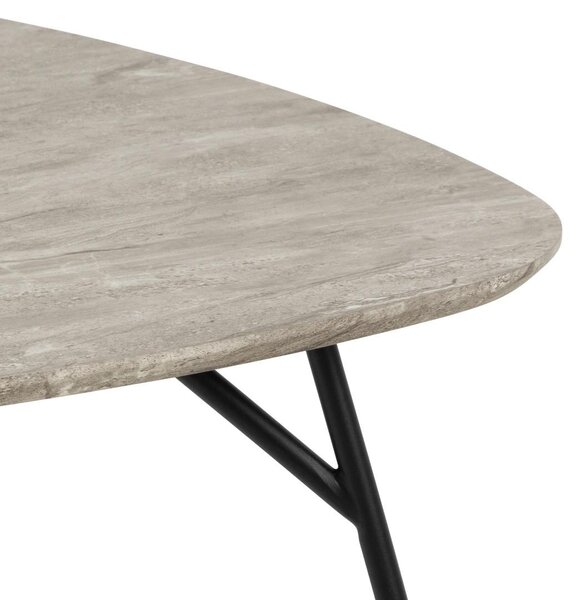 Masuta de cafea Caracas, Gri, 40x90x90 cm